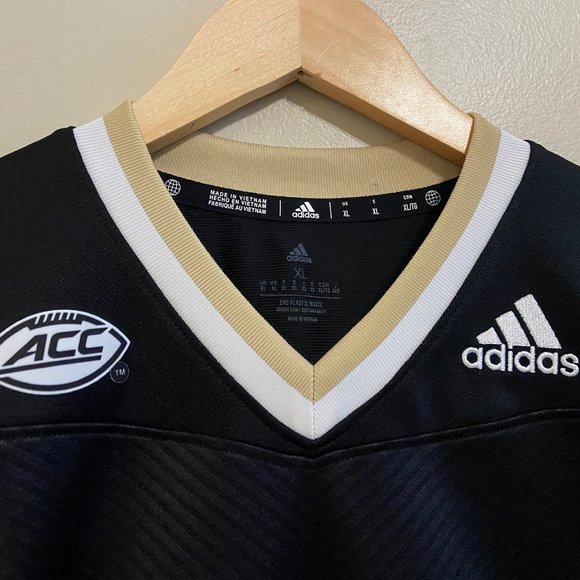 Adidas Georgia Tech Yellow Jackets Football Jersey Black Mens HG4404 NEW $130 - Picture 10 of 12